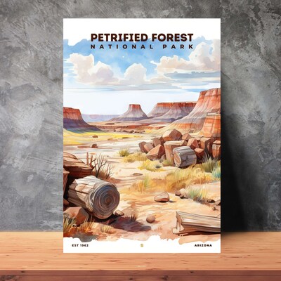 Petrified Forest National Park Poster, Travel Art, Office Poster, Home Decor | S8 - image2